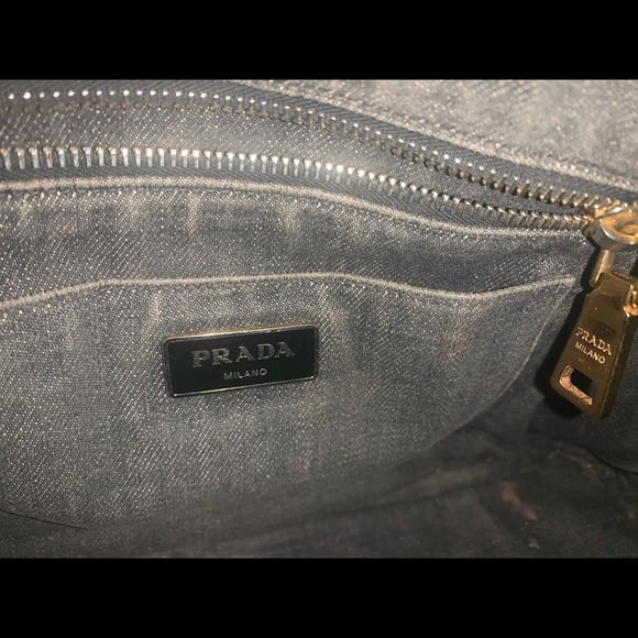 Prada black denim handbag - Picture 3 of 13